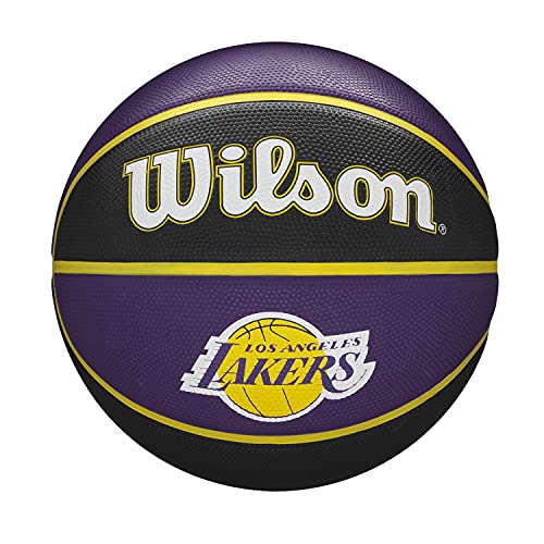 Wilson Basketball NBA TEAM TRIBUTE, LA LAKERS, Outdoor, Gummi, Größe: 7 von Wilson