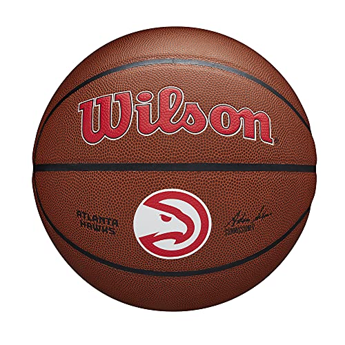Wilson Basketball TEAM ALLIANCE, ATLANTA HAWKS, Indoor/Outdoor, Mischleder, Größe: 7 von Wilson
