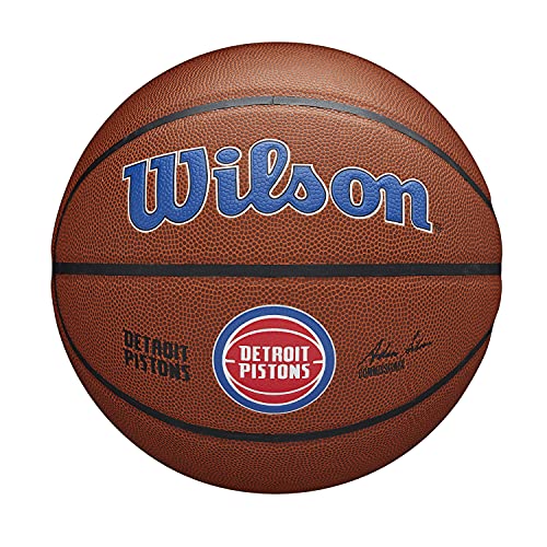 Wilson Basketball TEAM ALLIANCE, DETROIT PISTONS, Indoor/Outdoor, Mischleder, Größe: 7 von Wilson