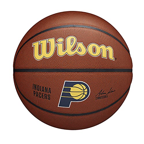 Wilson Basketball TEAM ALLIANCE, INDIANA PACERS, Indoor/Outdoor, Mischleder, Größe: 7 von Wilson