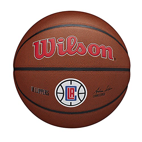 Wilson Basketball TEAM ALLIANCE, LOS ANGELES CLIPPERS, Indoor/Outdoor, Mischleder, Größe: 7 von Wilson