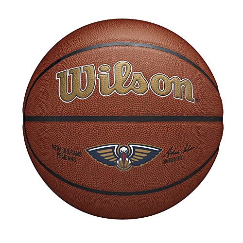 Wilson Basketball TEAM ALLIANCE, NEW ORLEANS PELICANS, Indoor/Outdoor, Mischleder, Größe: 7 von Wilson