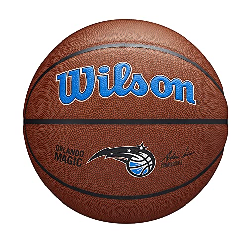 Wilson Basketball TEAM ALLIANCE, ORLANDO MAGIC, Indoor/Outdoor, Mischleder, Größe: 7 von Wilson