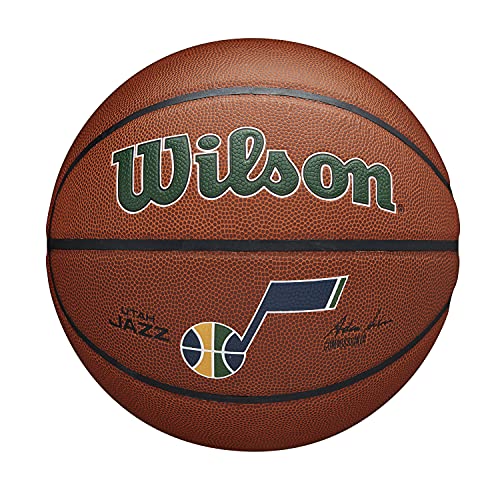 Wilson Basketball TEAM ALLIANCE, UTAH JAZZ, Indoor/Outdoor, Mischleder, Größe: 7 von Wilson