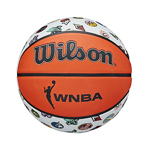 Wilson Basketball WNBA ALL TEAM, Outdoor, Gummi, Größe: 6, Braun/Weiß von Wilson