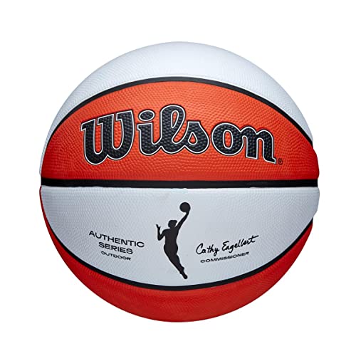Wilson Basketball WNBA AUTHENTIC SERIES, Outdoor, Tackskin Gummi, Größe: 6, Braun/Weiß von Wilson