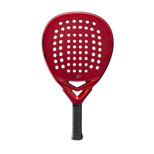 Wilson Bela Elite V2 unbesaitet g Padelschläger Padelschläger Rot - Schwarz von Wilson