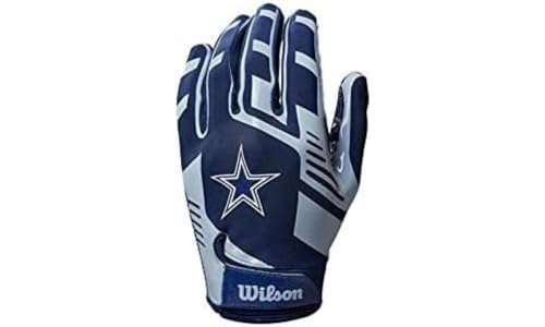 Wilson Handschuhe NFL TEAM SUPER GRIP, Einheitsgröße für Jugendliche, Silikon/Stretch-Lycra von Wilson
