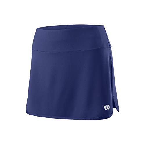 Wilson Damen Tennis-Rock, W Team 12.5'' Skirt, Polyester/Elasthan, Blau, Größe: L, WRA766203 von Wilson
