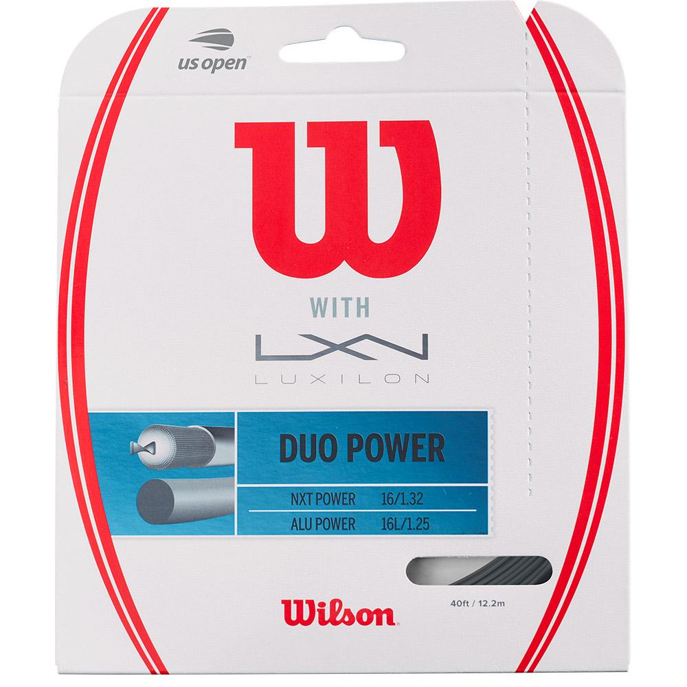 Wilson Duo Power Nxt+alu 12.2 M Tennis Single String Silber 1.25 mm von Wilson
