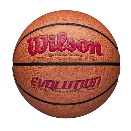 Wilson Evolution 295 Indoor Game Ball WTB0595XB705, Unisex basketballs, orange, 7 EU von Wilson