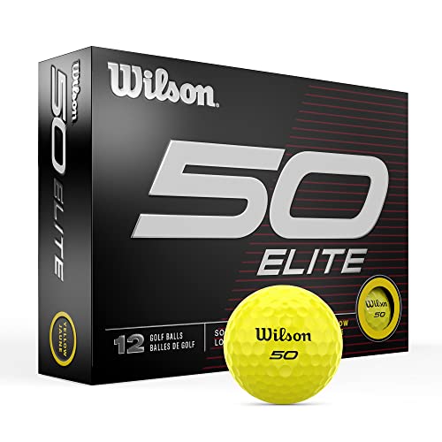 WILSON Unisex-Erwachsene Fifty Elite Golfbälle, gelb von Wilson