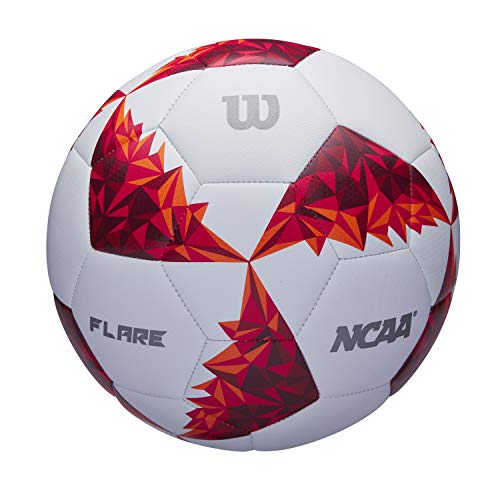 Wilson Fußball FLARE, Spezielles Grafik-Design, NCAA, weiß/rot, WTE4950XB05 von Wilson