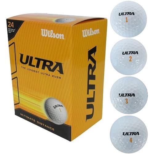 Wilson Golfbälle Ultra, weiß, 24er Pack von Wilson