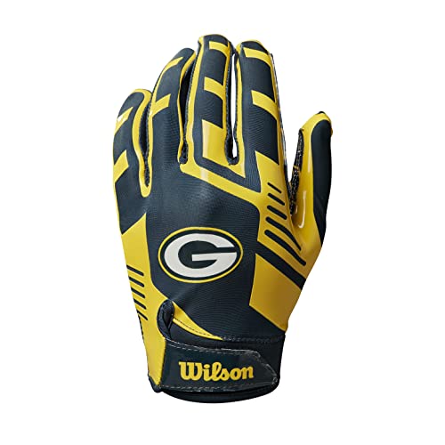 Wilson Handschuhe NFL TEAM SUPER GRIP, Einheitsgröße für Jugendliche, Silikon/Stretch-Lycra von Wilson