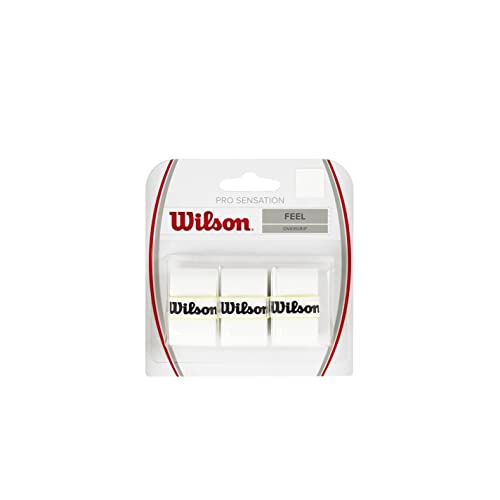 Wilson Unisex Overgrip Pro Sensation 3 stk Griffb nder, Weiß, STANDARD EU von Wilson