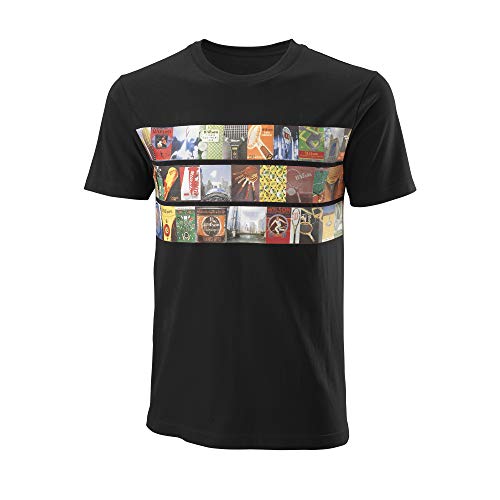 Wilson Herren T-Shirt, PHOTO CTN T-Shirt, Baumwolle, Schwarz, Größe M, WRA798501MD von Wilson