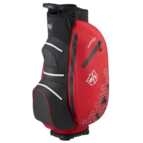 Wilson Herren W/S Dry TECH II CART Bag Golftaschen, RED/White, One Size von Wilson