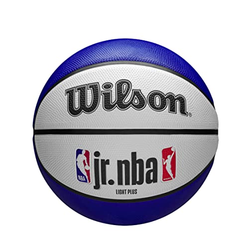Wilson Basketball, Jr. NBA DRV Light, Outdoor und Indoor, Größe: 5, Blau/Rot/Weiß von Wilson