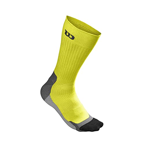 Wilson M Colr h-e CRW Sock Herren Socken, 1pr/PK SY, Gelb (Safety Yellow/Black) von Wilson