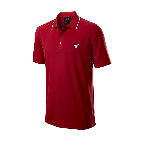 Wilson Staff Herren Golf-Poloshirt, Classic Polo, Kurzarm, Polyester von Wilson