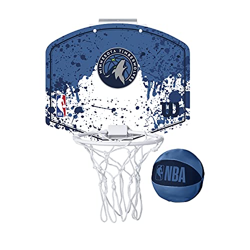 Wilson Mini-Basketballkorb NBA TEAM MINI HOOP, MINNESOTA TIMBERWOLVES, Kunststoff von Wilson