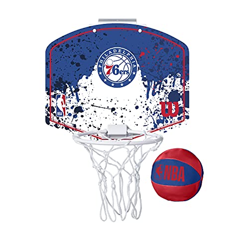 Wilson Mini-Basketballkorb NBA TEAM MINI HOOP, PHILADELPHIA 76ERS, Kunststoff von Wilson