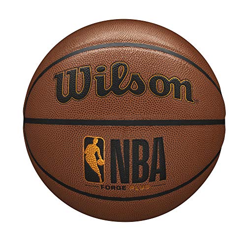 WILSON NBA Forge Series Indoor/Outdoor Basketball – Forge Plus, Braun, Größe 12,7–69,8 cm von Wilson