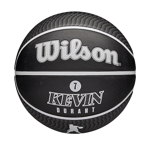 Wilson NBA Player Icon Kevin Durant Outdoor Ball WZ4006001XB, Unisex basketballs, Black, 7 EU von Wilson