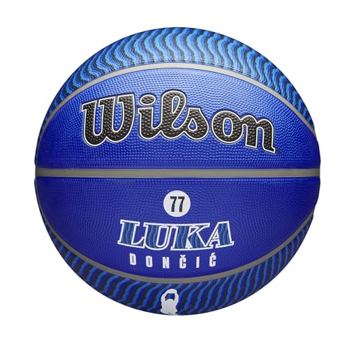 Wilson NBA Player Icon Luka Doncic Outdoor Ball WZ4006401XB, Unisex basketballs, Blue, 7 EU von Wilson