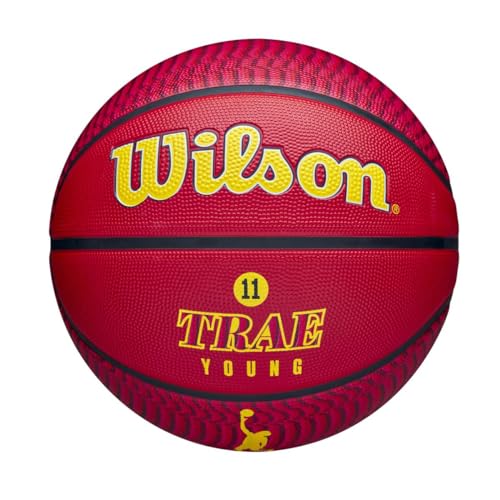 Wilson NBA Player Icon Trae Young Outdoor Ball WZ4013201XB, Womens,Mens basketballs, red, 7 EU von Wilson