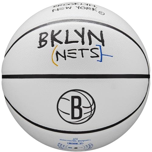 Wilson NBA Team City Collector Brooklyn Nets Ball WZ4016403ID, Unisex basketballs, White, 7 EU von Wilson