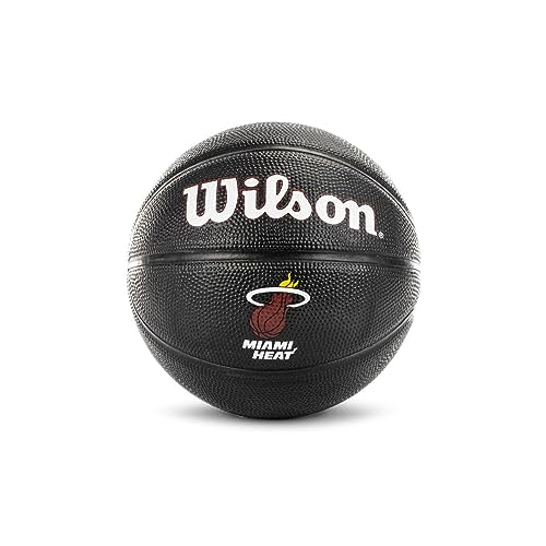 Wilson Team Tribute Miami Heat Mini Ball WZ4017607XB, Unisex basketballs, Black, 3 EU von Wilson