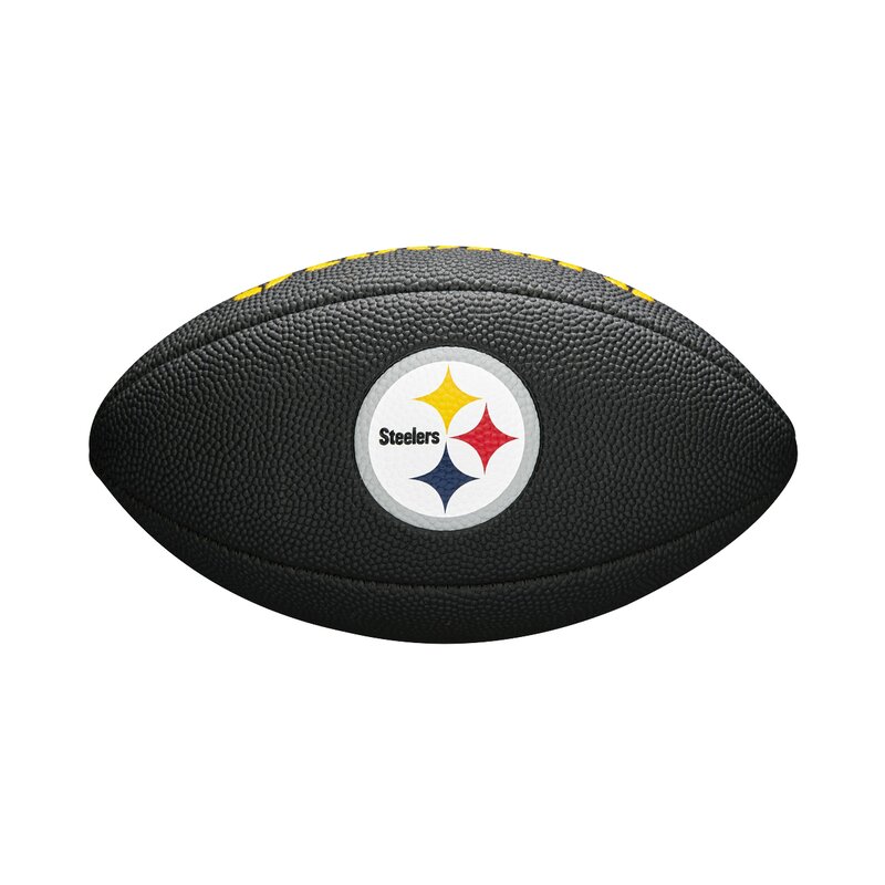 Wilson NFL Pittsburgh Steelers Logo Mini Football schwarz von Wilson