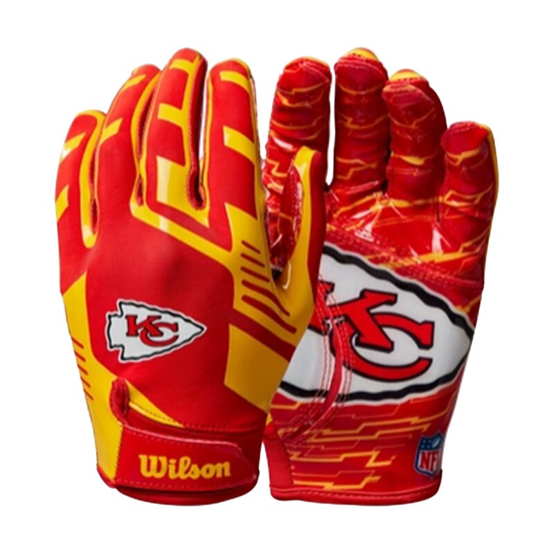 Wilson NFL Stretch Fit Adult Receiver Handschuhe - Team Kansas City Chiefs von Wilson