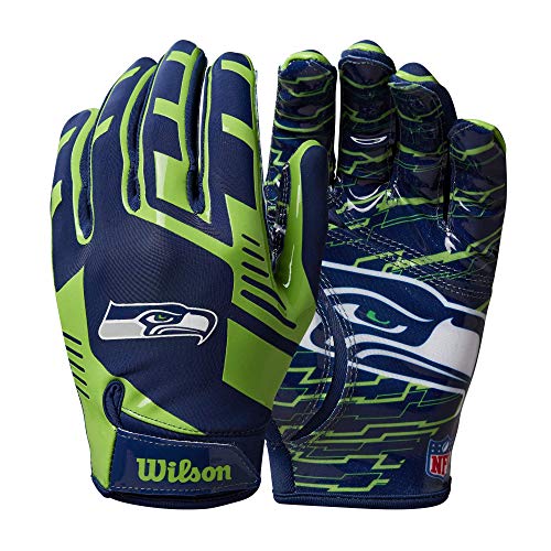 Wilson NFL Stretch Fit Handschuhe – Seattle – Erwachsene von Wilson