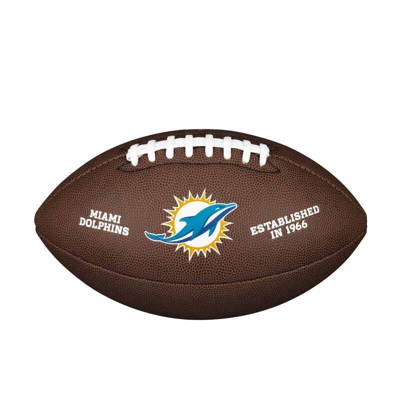 Wilson NFL Team Logo Composite Football Miami Dolphins von Wilson