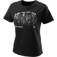 Wilson Night Skyline Tech T-Shirt Damen in schwarz von Wilson