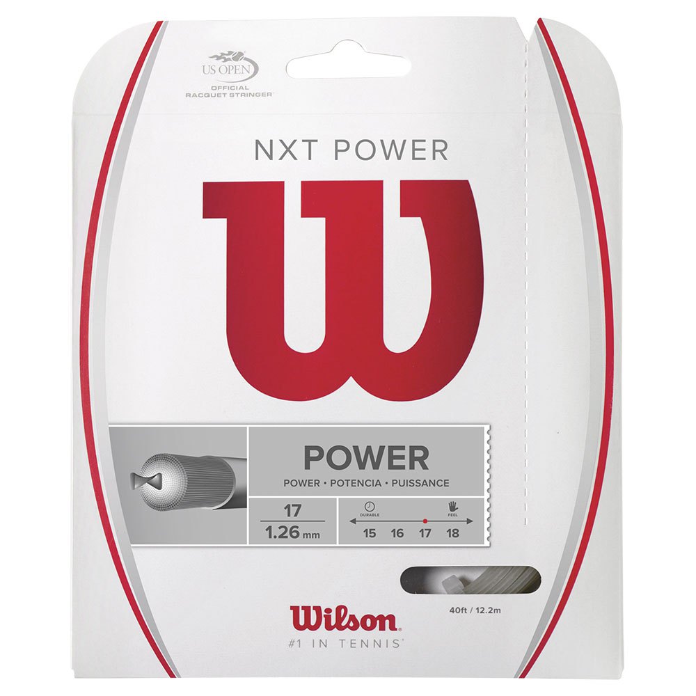 Wilson Nxt Power 17 12.2 M Tennis Single String Durchsichtig 1.26 mm von Wilson