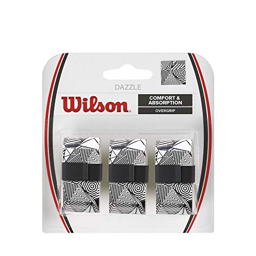 Wilson Unisex-Adult dazzle overgrip Vibrationsd mpfer, Weiß, NS EU von Wilson