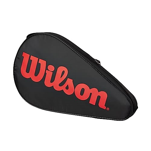 Wilson Padel-Schlägerhülle, Standard, Schwarz/Rot (Infrarot) von Wilson