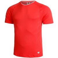 Wilson Players Seamless Crew 2.0 T-Shirt Herren in rot, Größe: XL von Wilson