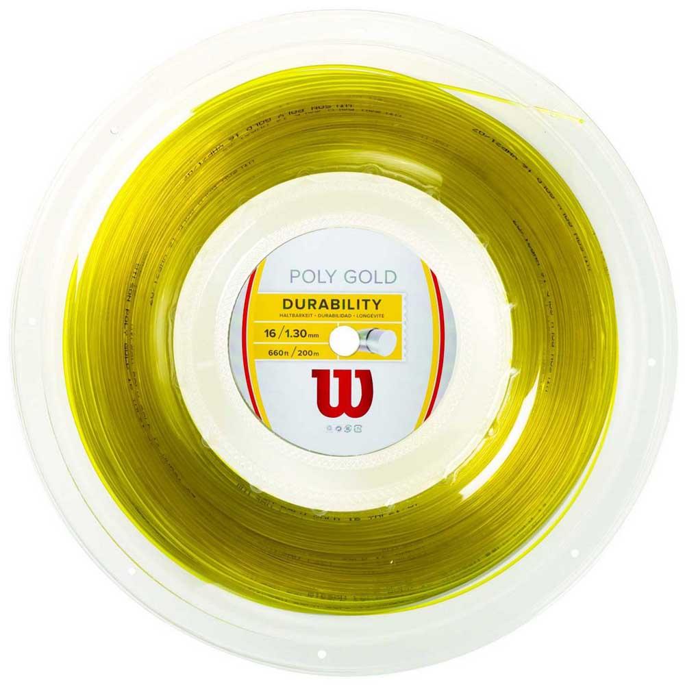 Wilson Poly Gold 200 M Tennis Reel String Golden 1.30 mm von Wilson