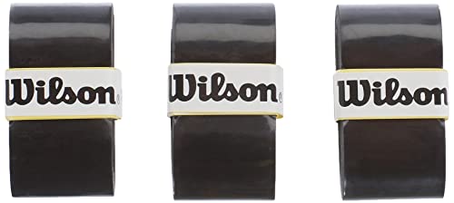 Wilson Unisex Griffband Pro Overgrip, schwarz, 3 Stück, WRZ4014BK von Wilson