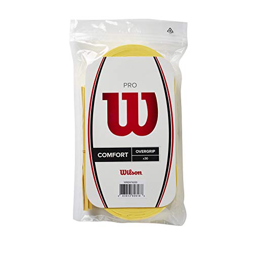 Wilson Pro Overgrip für Tennisschläger, 30er Pack, gelb, WRZ474220 von Wilson