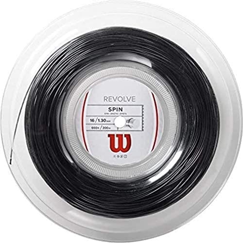 Wilson Unisex – Erwachsene Revolve 16 BK Strings, Schwarz, 12,2 Meter von Wilson