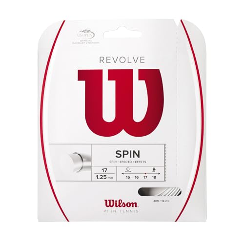 Wilson Unisex Tennissaite Revolve, weiß, 12,2 Meter, 1,25 mm, WRZ946600 von Wilson