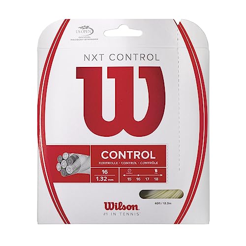 Wilson Unisex Tennissaite NXT Control, natur, 12,2 Meter, 1,32 mm, WRZ941900 von Wilson