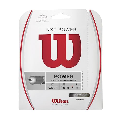 Wilson Unisex Tennissaite NXT Power, Natur, 12,2 Meter, 1,26 mm, WRZ941700 von Wilson