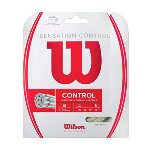 Wilson Unisex Tennissaite Sensation Control, natur, 12,2 Meter, 1,30 mm, WRZ941200 von Wilson